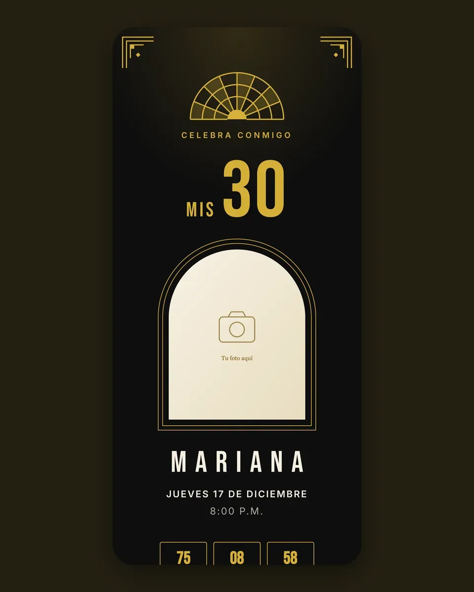 Diseño Noche dorada
